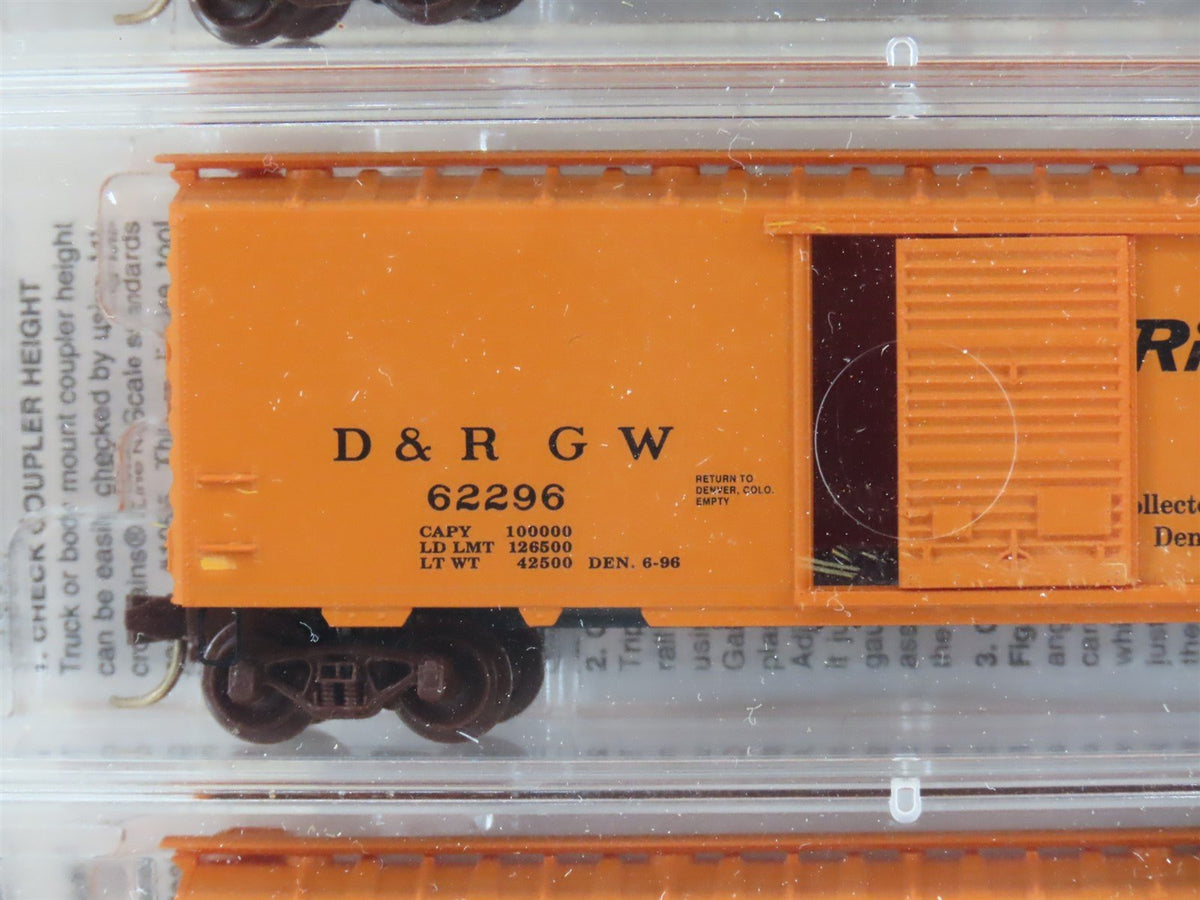 N Scale Micro-Trains MTL NSC 96-10 D&amp;RGW Rio Grande 40&#39; Box Cars 5-Pack - SEALED