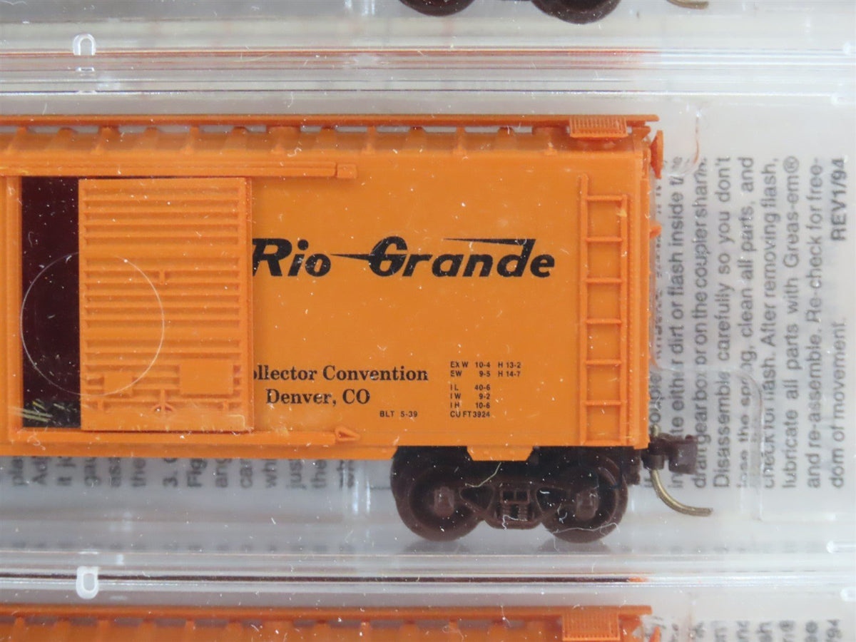 N Scale Micro-Trains MTL NSC 96-10 D&amp;RGW Rio Grande 40&#39; Box Cars 5-Pack - SEALED