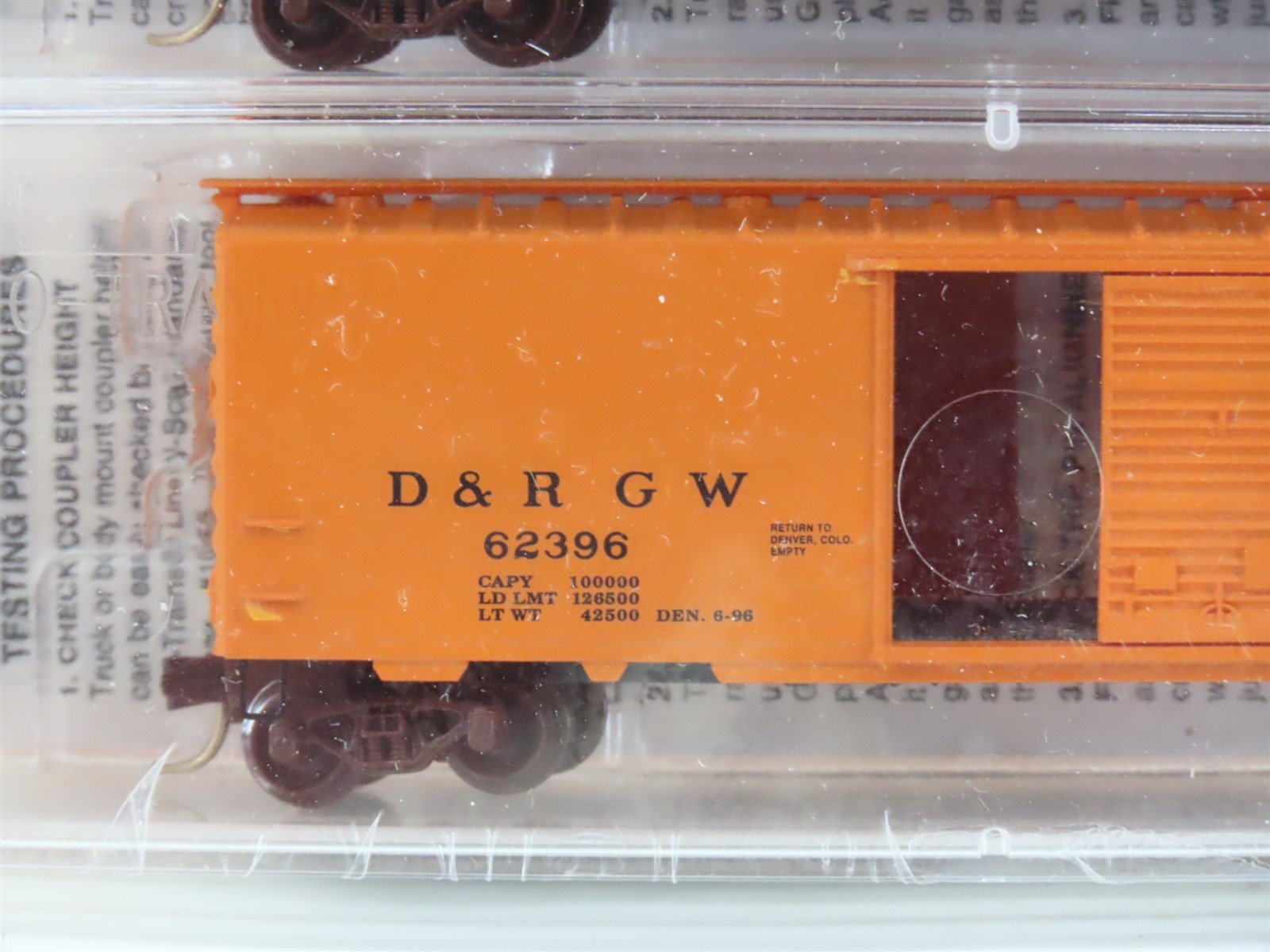 N Scale Micro-Trains MTL NSC 96-10 D&RGW Rio Grande 40' Box Cars 5-Pack - SEALED