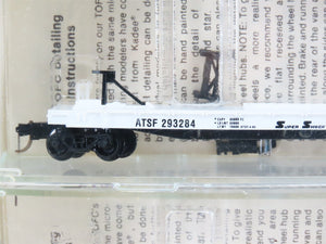 N Kadee Micro-Trains MTL 64012 ATSF 57' TOFC Flat Cars 3-Pack w/Trailers -SEALED