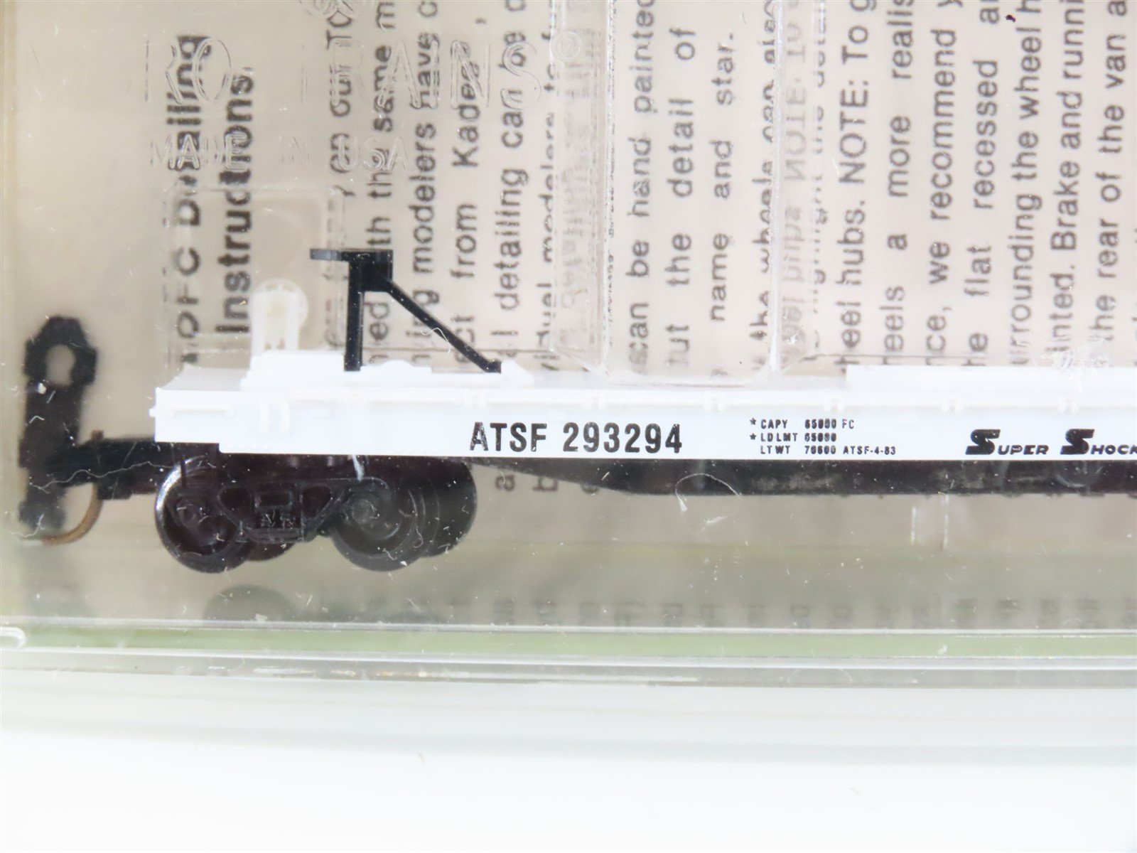 N Kadee Micro-Trains MTL 64012 ATSF 57' TOFC Flat Cars 3-Pack w/Trailers -SEALED