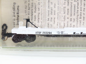 N Kadee Micro-Trains MTL 64012 ATSF 57' TOFC Flat Cars 3-Pack w/Trailers -SEALED