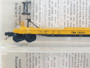 N Kadee Micro-Trains MTL 64022 CNW 57' TOFC Flat Cars 3-Pack w/Trailers - SEALED