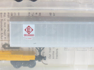 N Kadee Micro-Trains MTL 64022 CNW 57' TOFC Flat Cars 3-Pack w/Trailers - SEALED