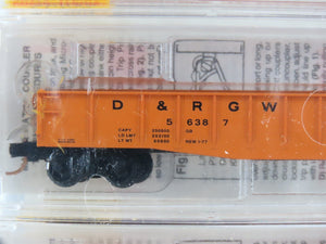 N Micro-Trains MTL 46042 D&RGW Rio Grande 50' Drop-End Gondolas 3-Pack - SEALED