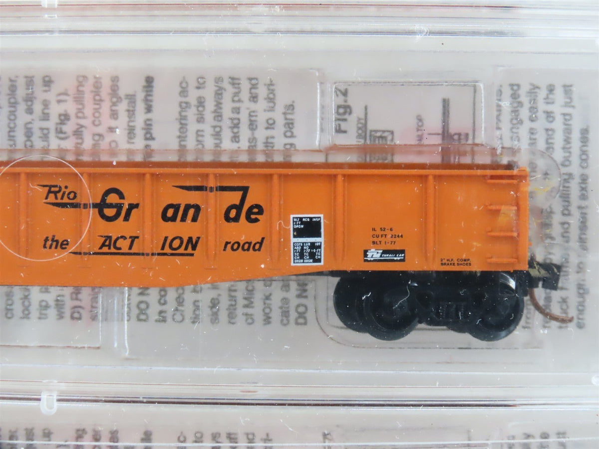 N Micro-Trains MTL 46042 D&amp;RGW Rio Grande 50&#39; Drop-End Gondolas 3-Pack - SEALED