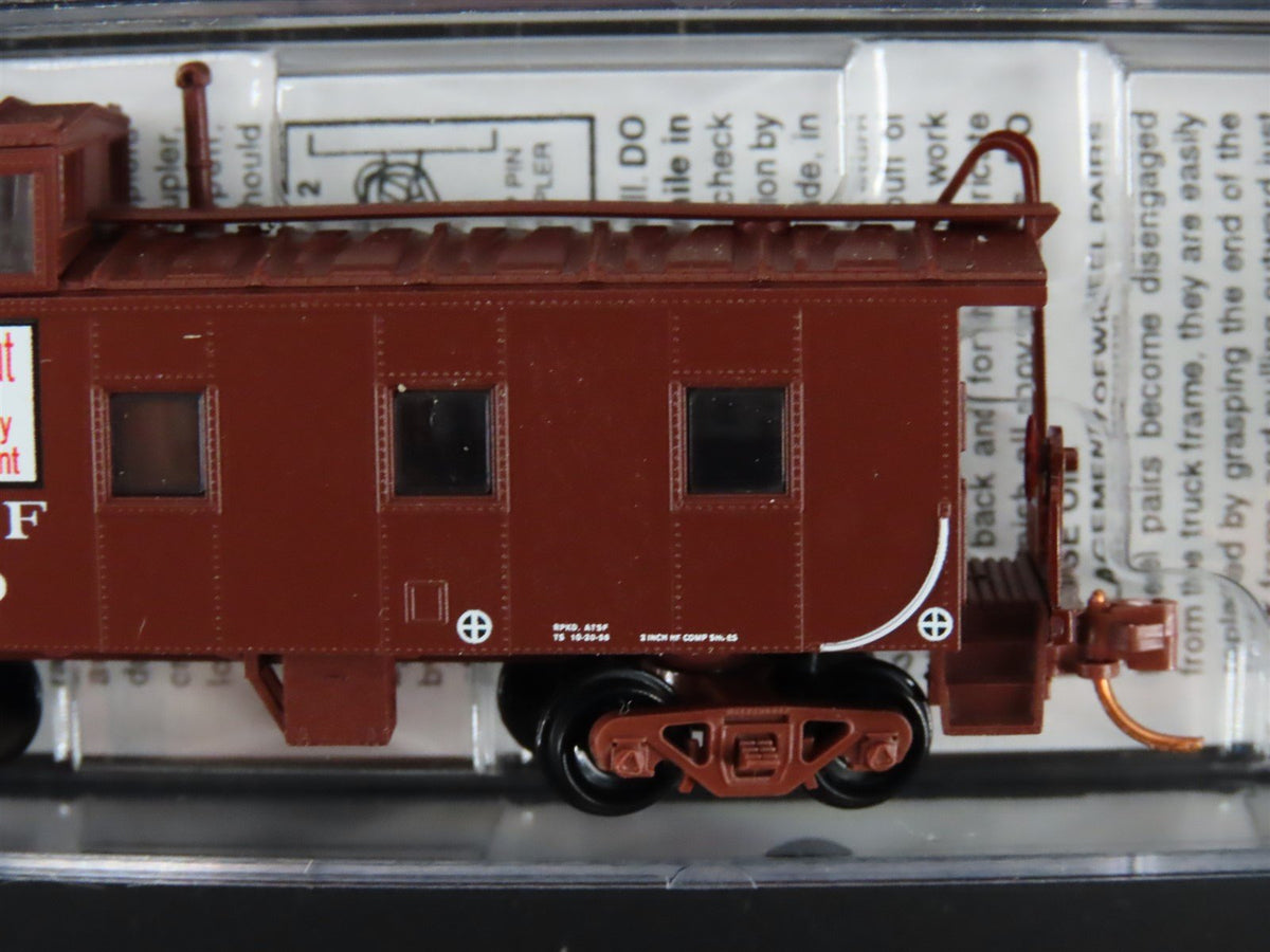 N Micro-Trains MTL 10000370 ATSF Santa Fe Offset Cupola &quot;Safety&quot; Caboose 2-Pack