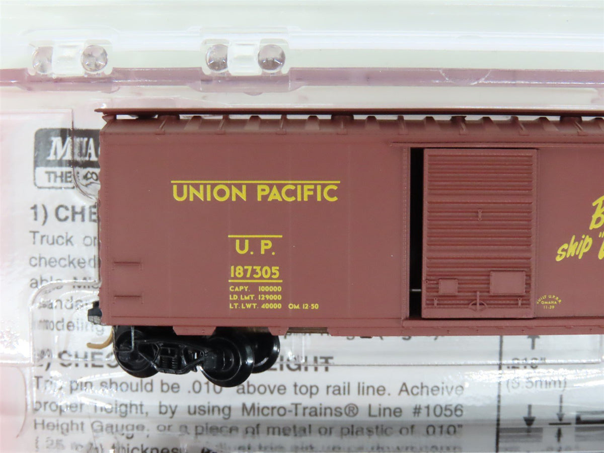 N Scale Micro-Trains MTL 20286-2 UP Union Pacific 40&#39; Box Cars 3-Pack