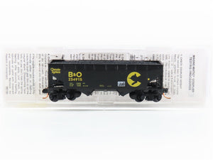N Scale Micro-Trains MTL 86010 B&O Chessie System 2-Bay Hopper #234915 w/ Load