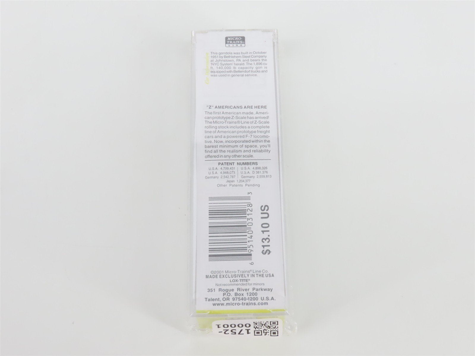 Z Scale Micro-Trains MTL 13102-2 NYC New York Central 50' Gondola #715106 SEALED