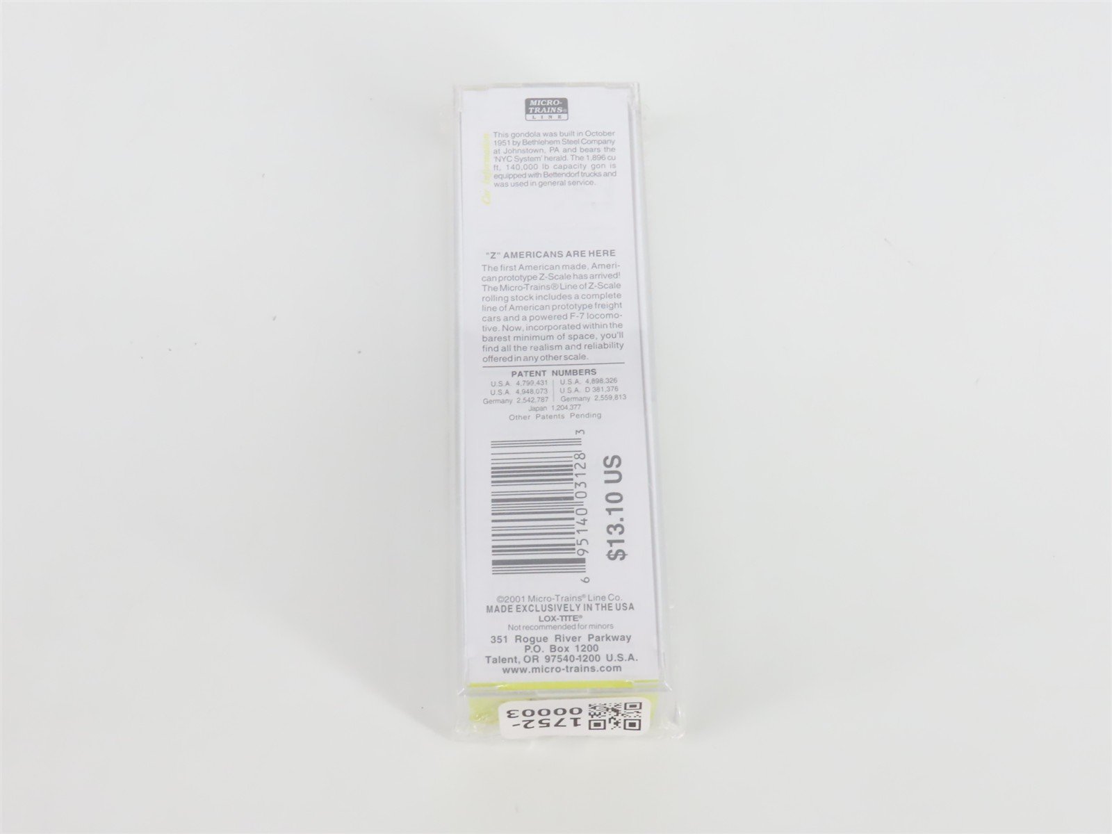 Z Scale Micro-Trains MTL 13102-2 NYC New York Central 50' Gondola #715106 SEALED