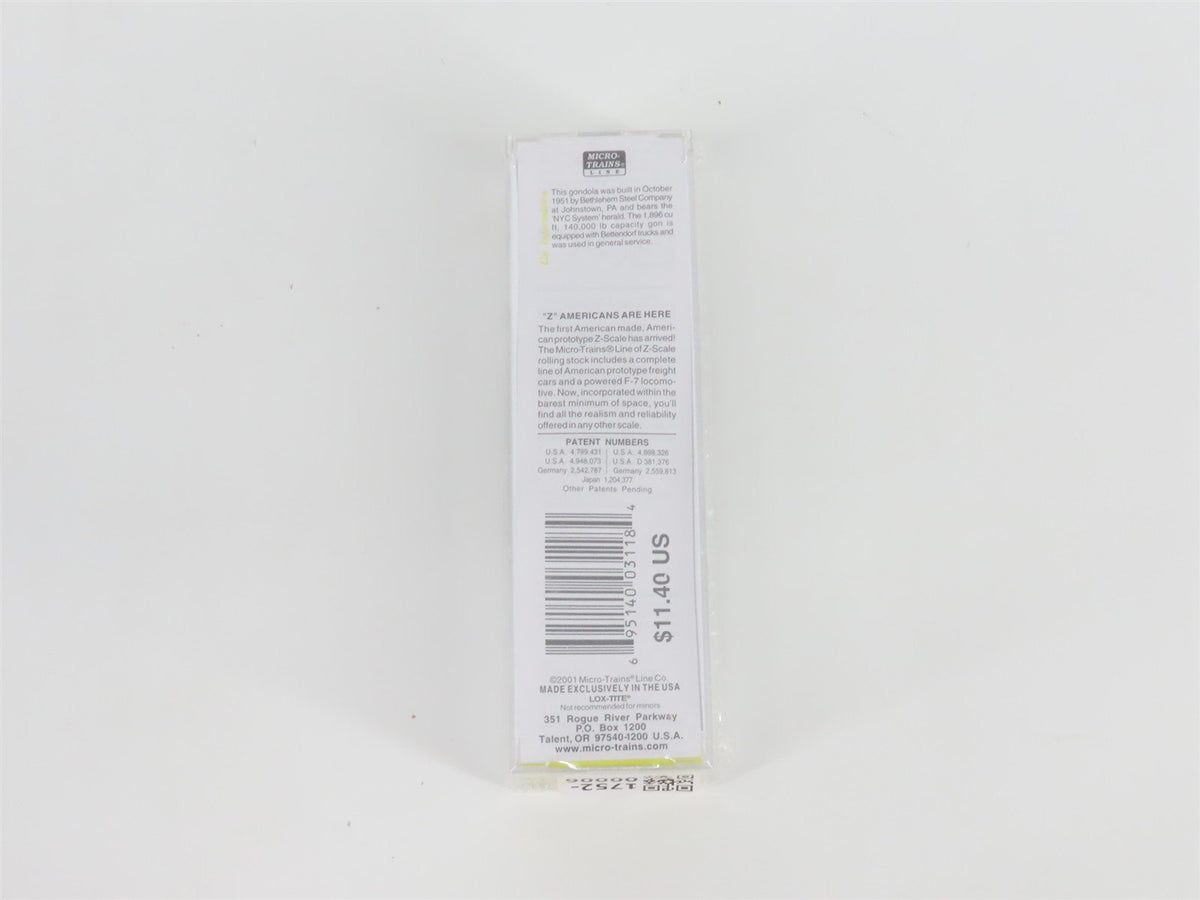 Z Scale Micro-Trains MTL 13102 NYC New York Central 50&#39; Gondola #715106 - SEALED