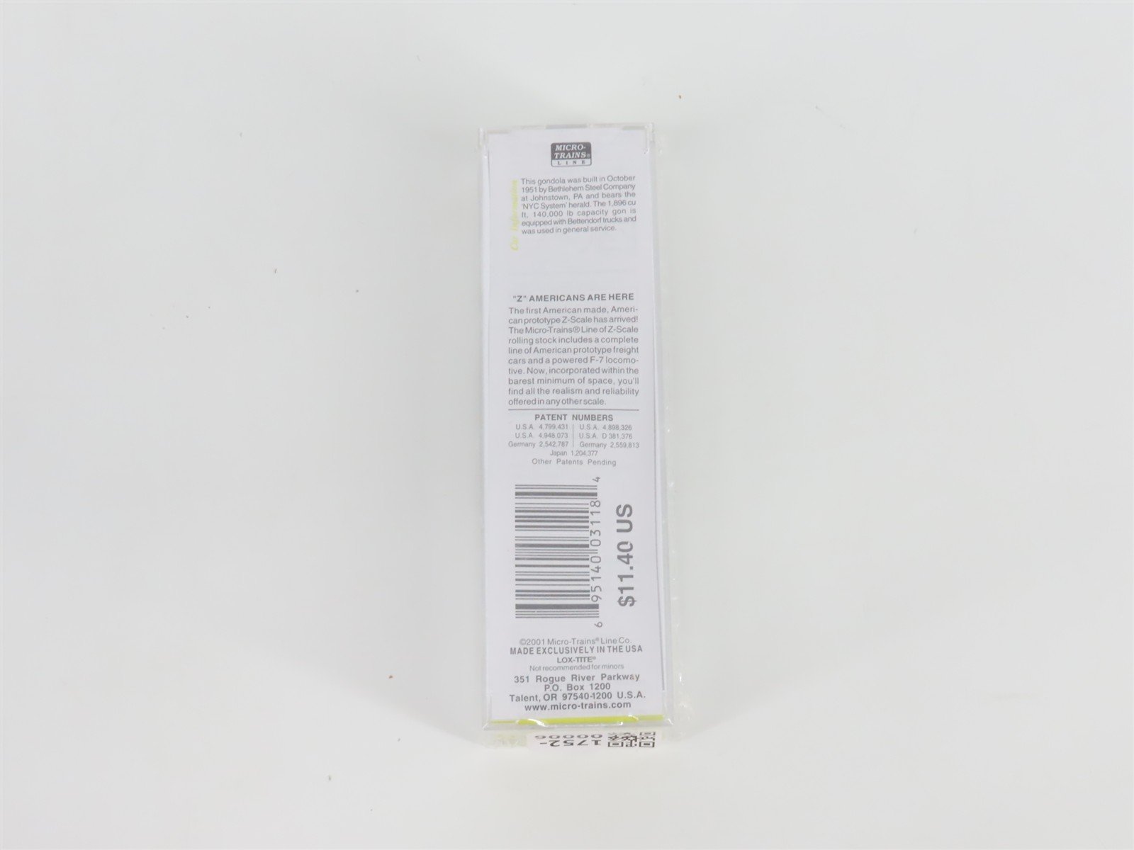 Z Scale Micro-Trains MTL 13102 NYC New York Central 50' Gondola #715106 - SEALED