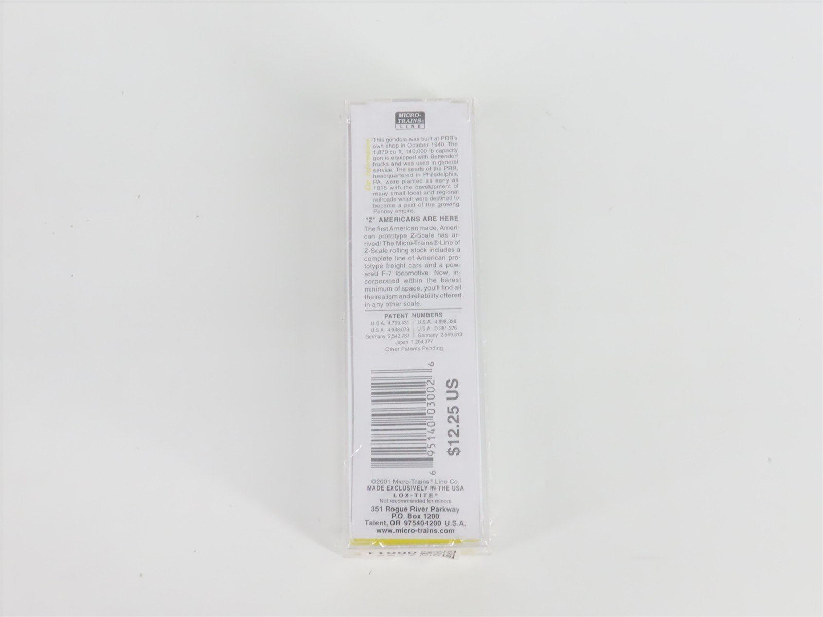 Z Scale Micro-Trains MTL 13101 PRR Pennsylvania 50' Gondola #342610 - SEALED