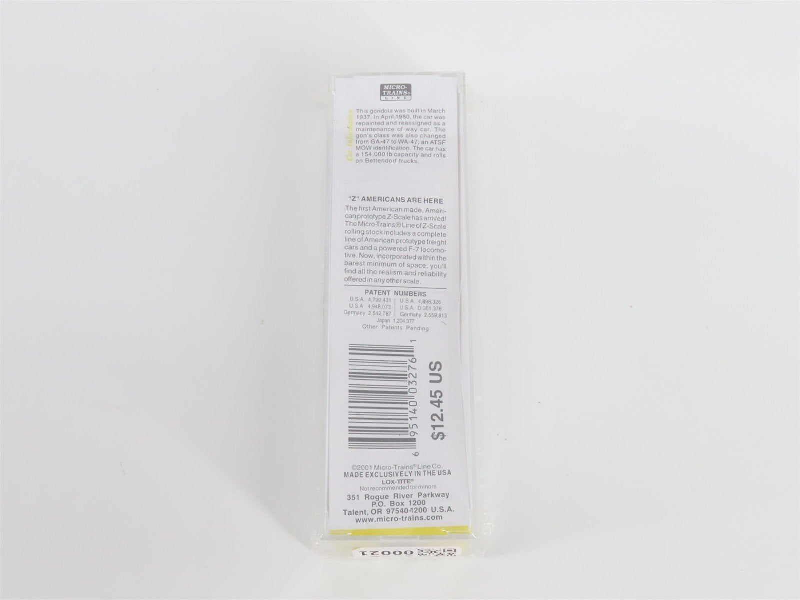 Z Scale Micro-Trains MTL 13104-2 ATSF Santa Fe 50' Gondola #208522 MW - SEALED