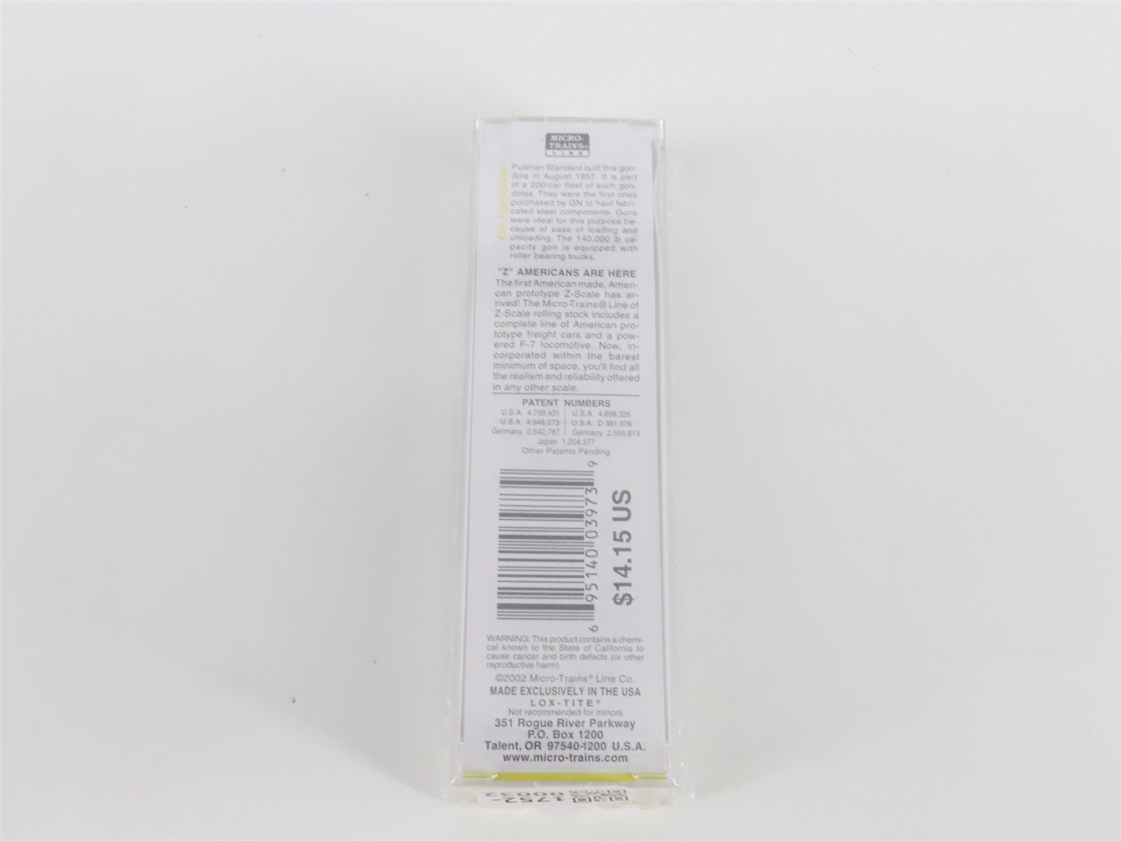 Z Scale Micro-Trains MTL 13106-2 GN Great Northern 50' Gondola #72839 - SEALED