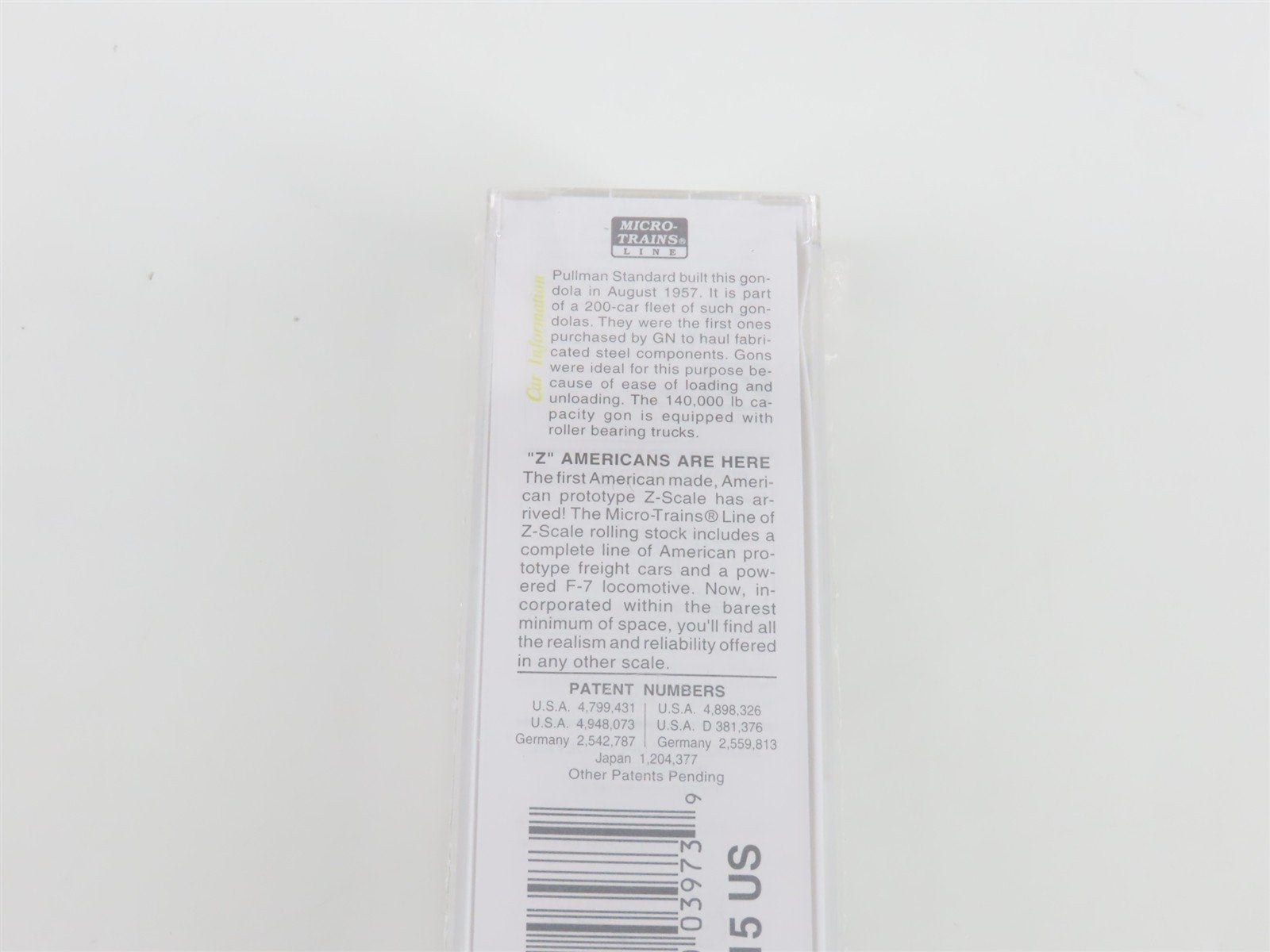 Z Scale Micro-Trains MTL 13106-2 GN Great Northern 50' Gondola #72839 - SEALED