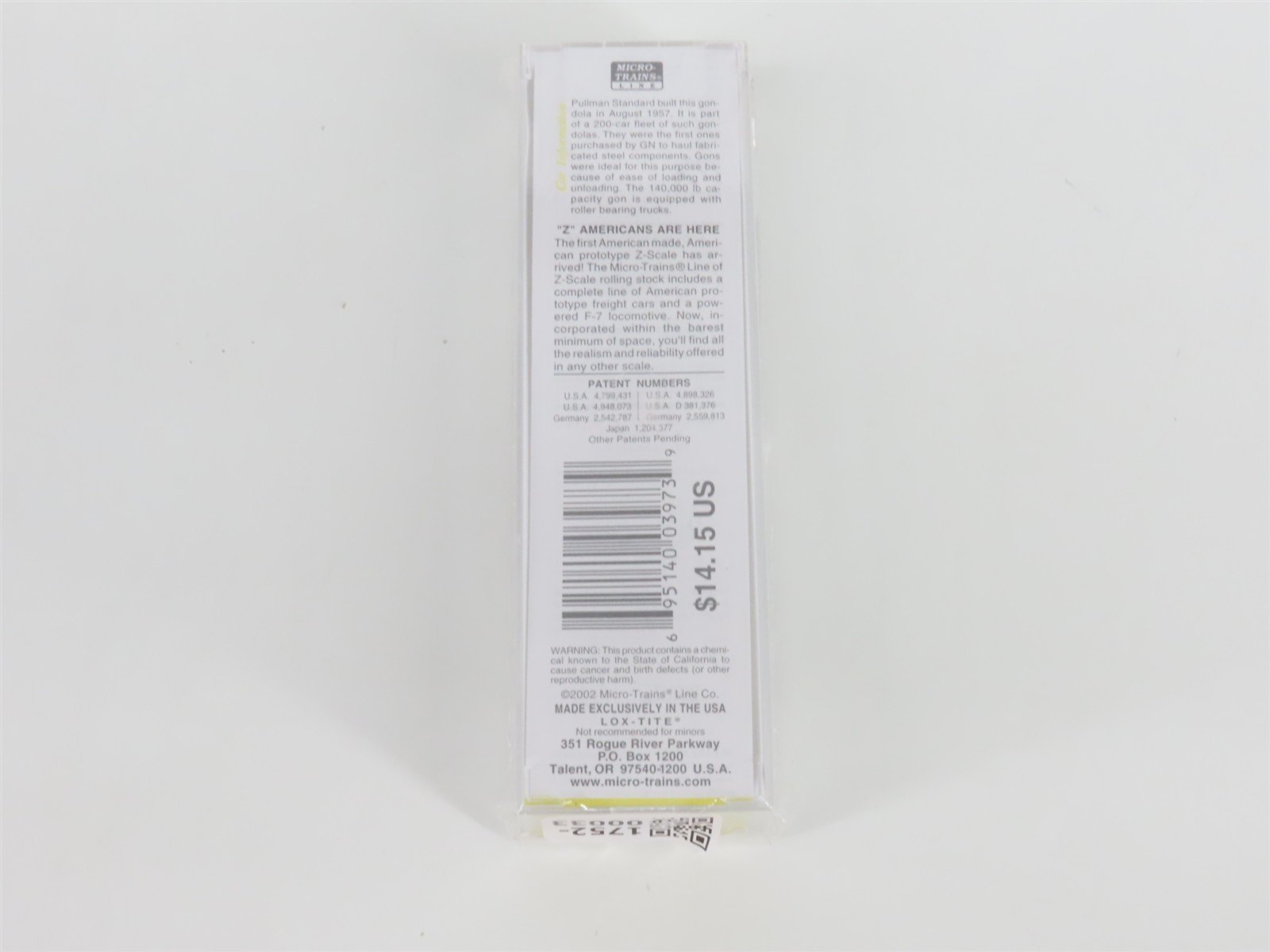 Z Scale Micro-Trains MTL 13106-2 GN Great Northern 50' Gondola #72839 - SEALED