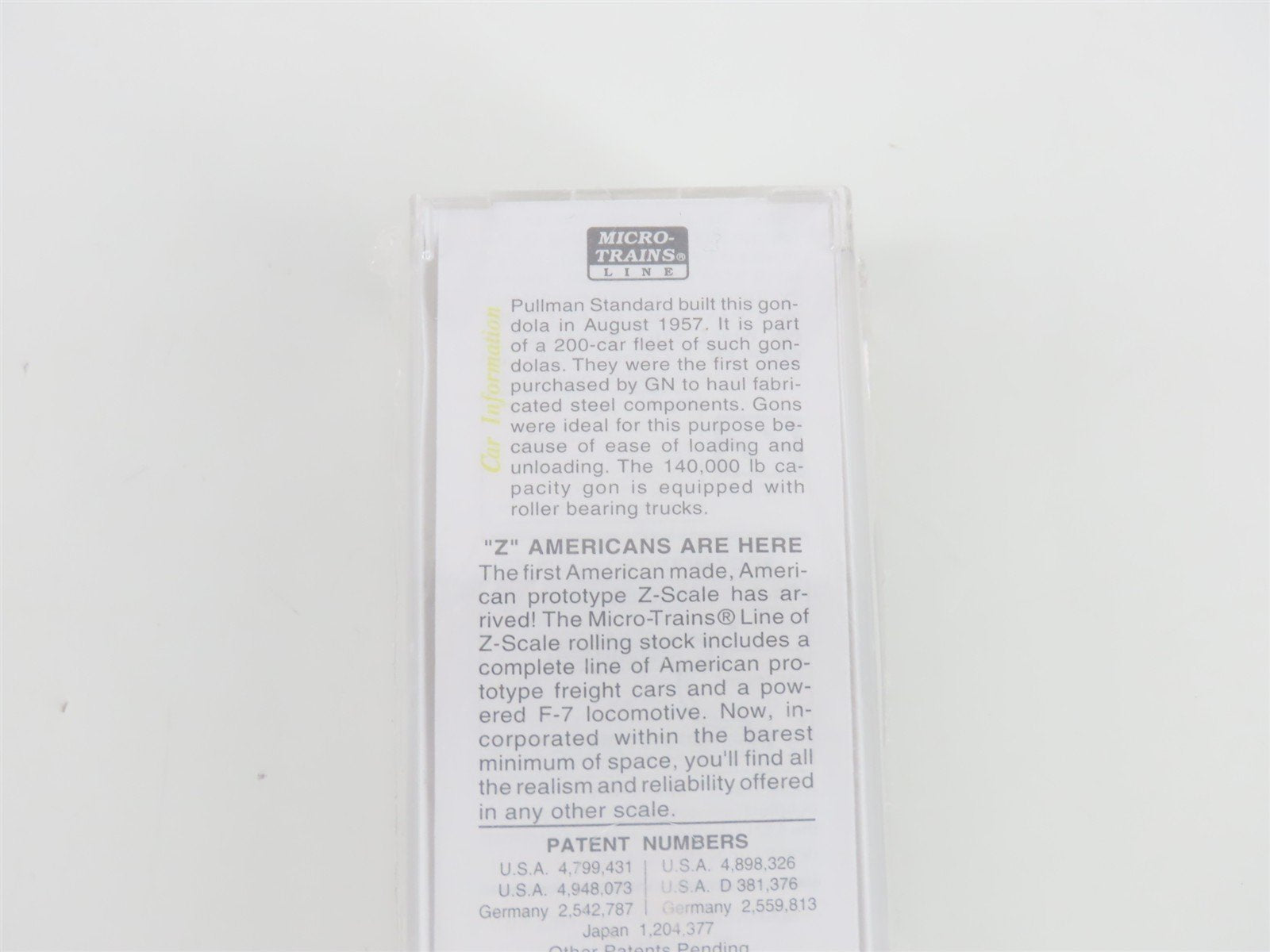 Z Scale Micro-Trains MTL 13106-2 GN Great Northern 50' Gondola #72839 - SEALED