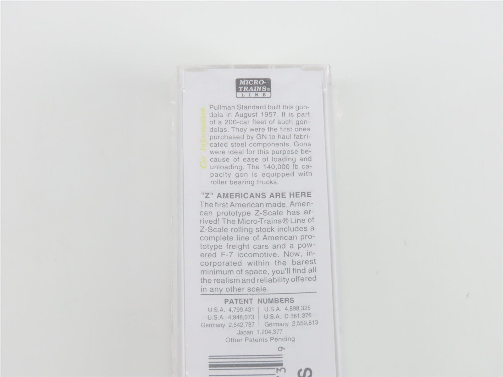 Z Scale Micro-Trains MTL 13106-2 GN Great Northern 50' Gondola #72839 - SEALED