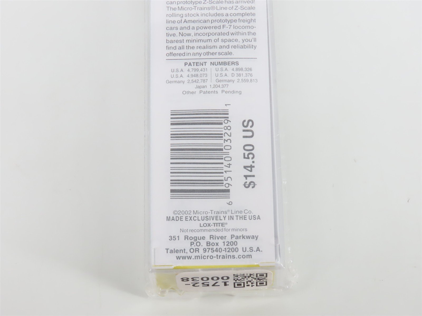 Z Scale Micro-Trains MTL 13201 WM Western Maryland 50' Gondola #51302 - SEALED