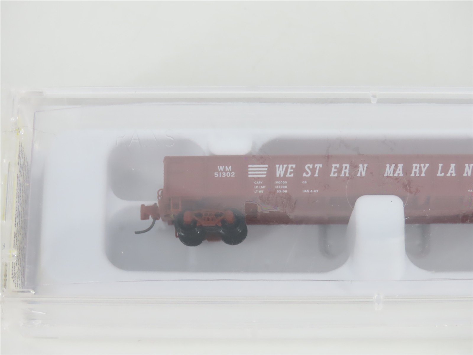 Z Scale Micro-Trains MTL 13201-2 WM Western Maryland 50' Gondola #51302 - SEALED