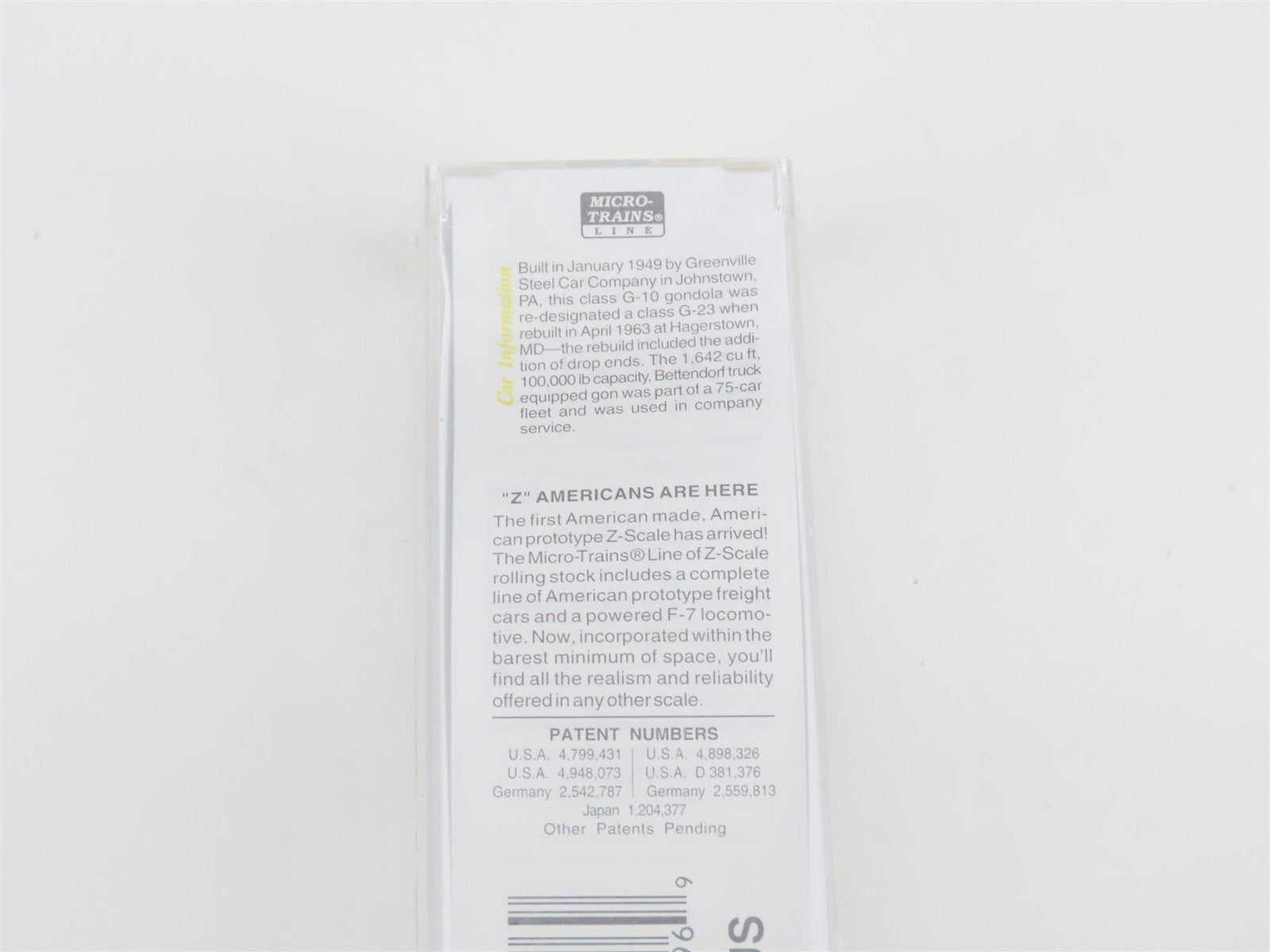 Z Scale Micro-Trains MTL 13201-2 WM Western Maryland 50' Gondola #51302 - SEALED