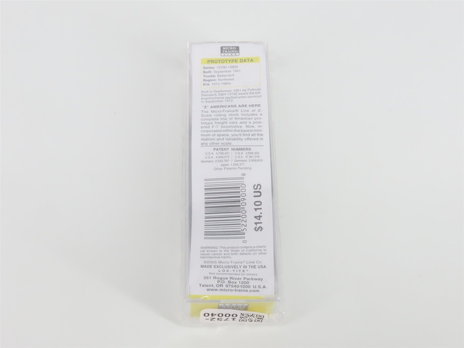 Z Scale Micro-Trains MTL 52200090 D&H Delaware & Hudson 50' Gondola 13792 SEALED