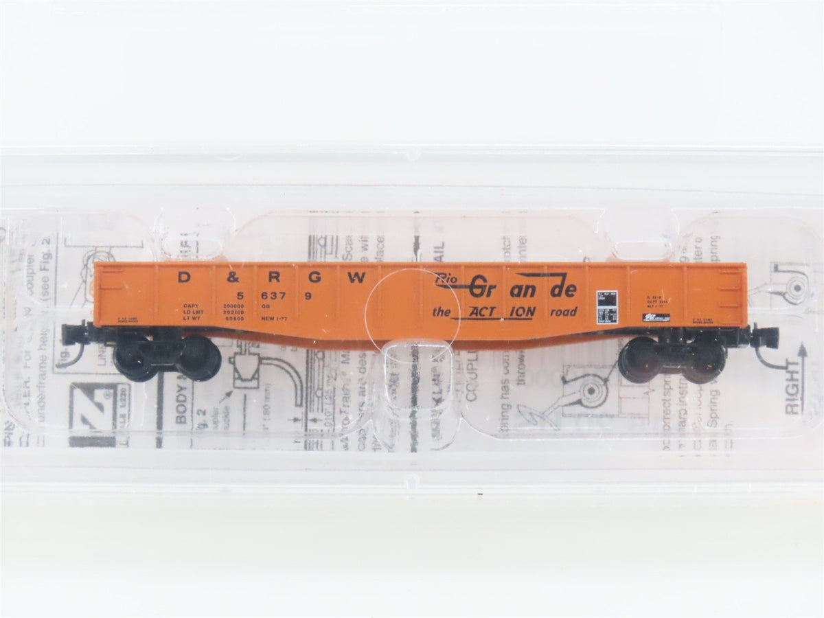 Z Scale Micro-Trains MTL 52200100 D&amp;RGW Rio Grande &quot;Action&quot;50&#39; Gondola #56379