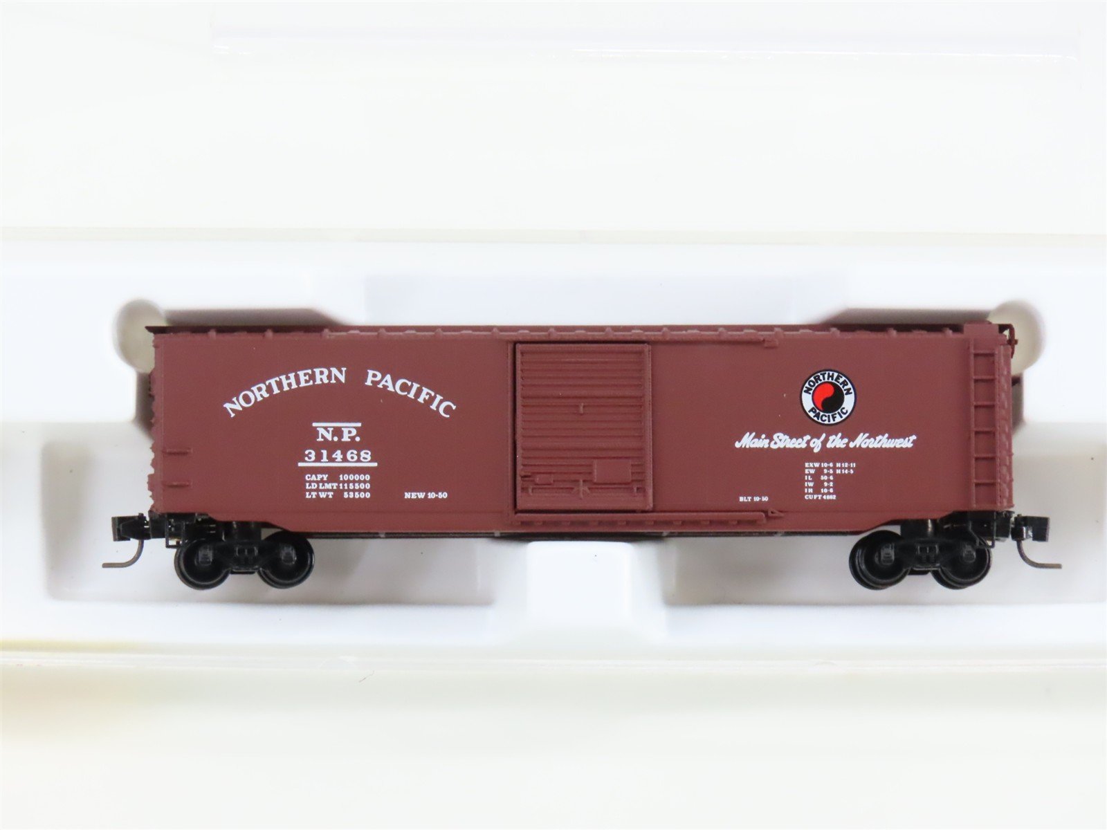 Z Scale Kadee Micro-Trains MTL 13501-2 NP Northern Pacific 50' Box Car #31468