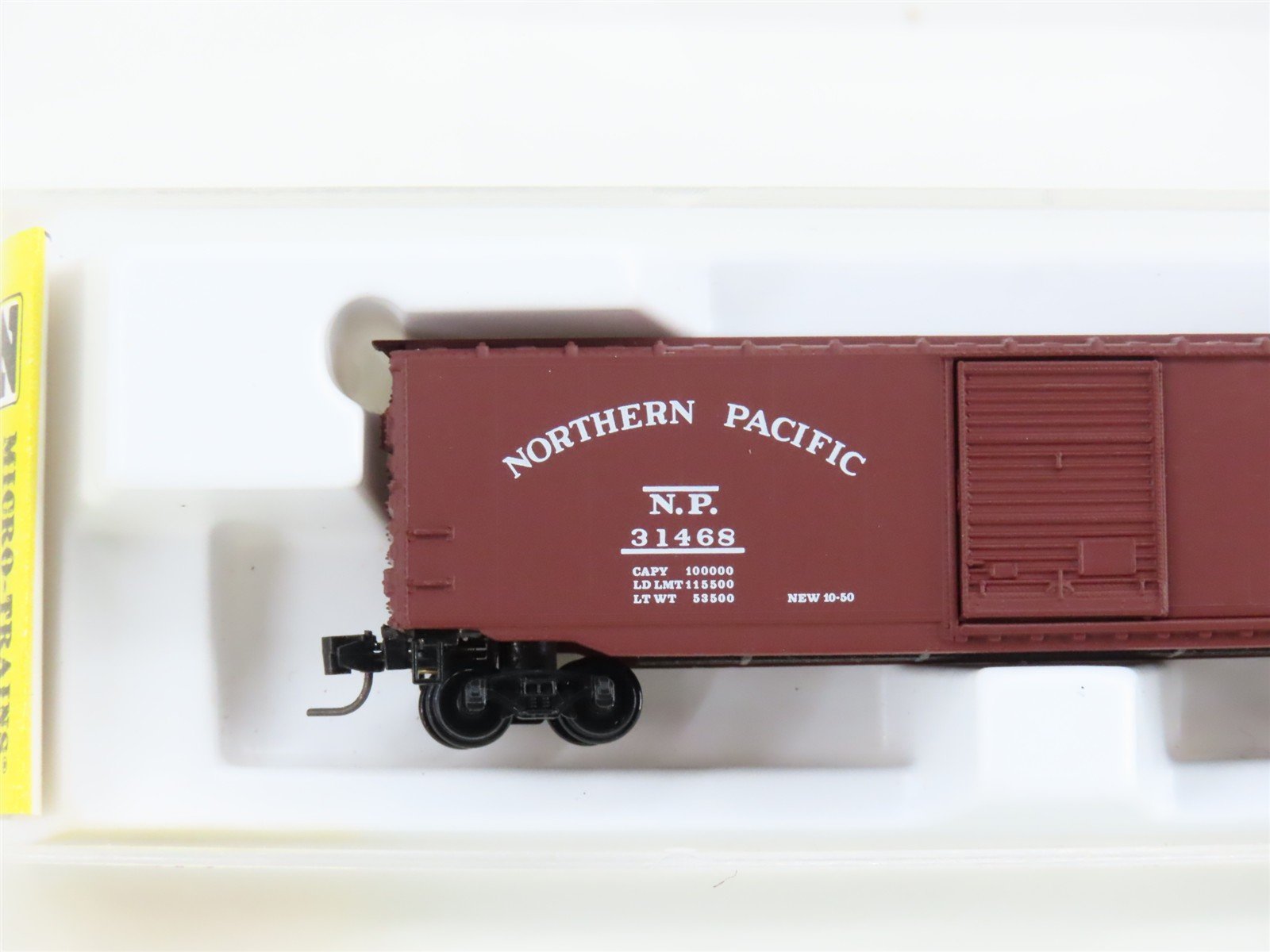 Z Scale Kadee Micro-Trains MTL 13501-2 NP Northern Pacific 50' Box Car #31468