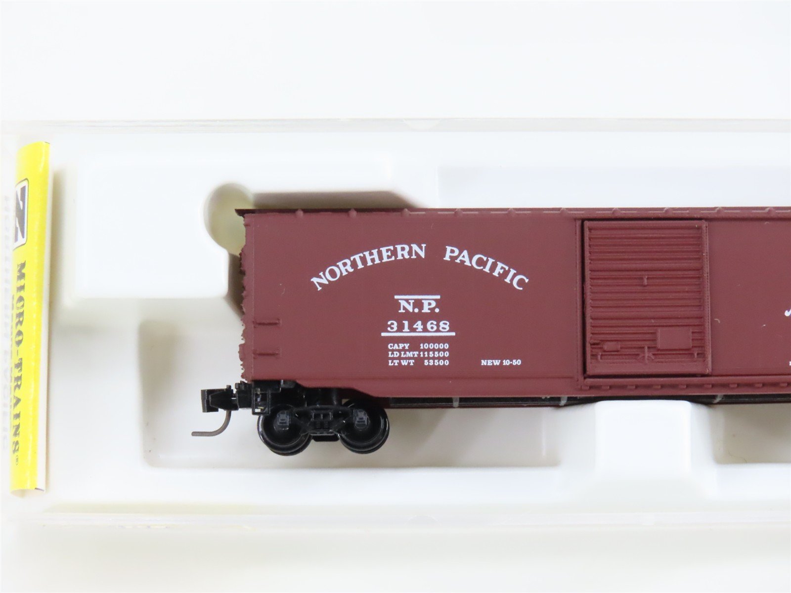 Z Scale Kadee Micro-Trains MTL 13501-2 NP Northern Pacific 50' Box Car #31468