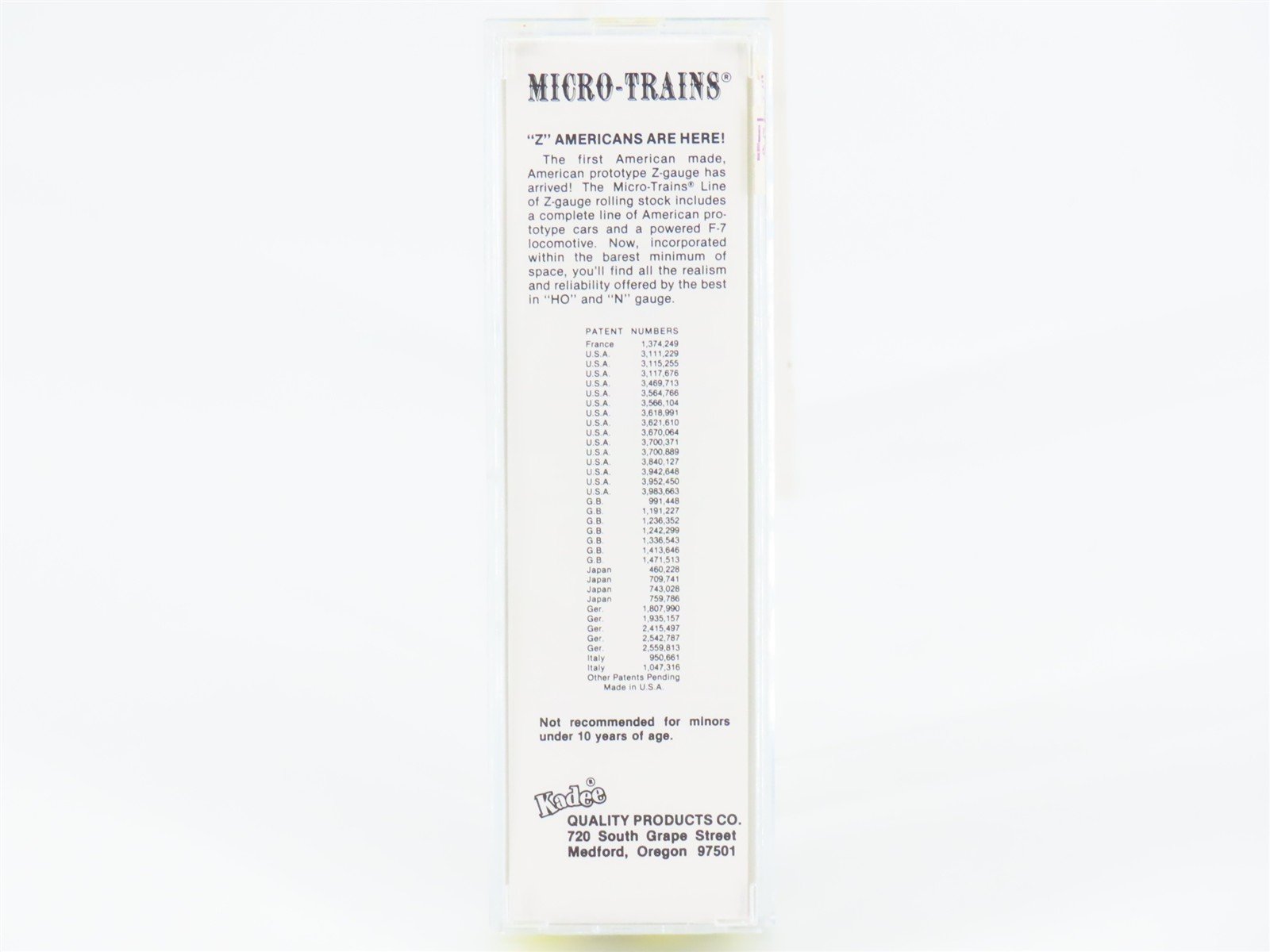 Z Scale Kadee Micro-Trains MTL 13506-2 MP Missouri Pacific Box Car #352253