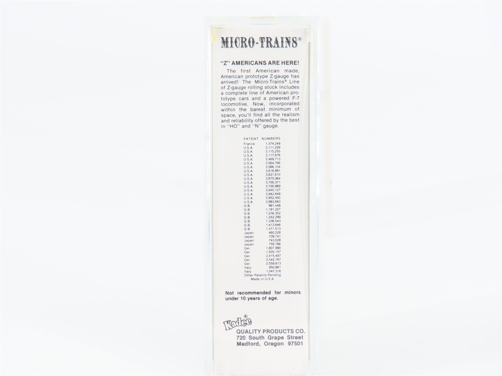 Z Scale Kadee Micro-Trains MTL 13506-2 MP Missouri Pacific Box Car #352253