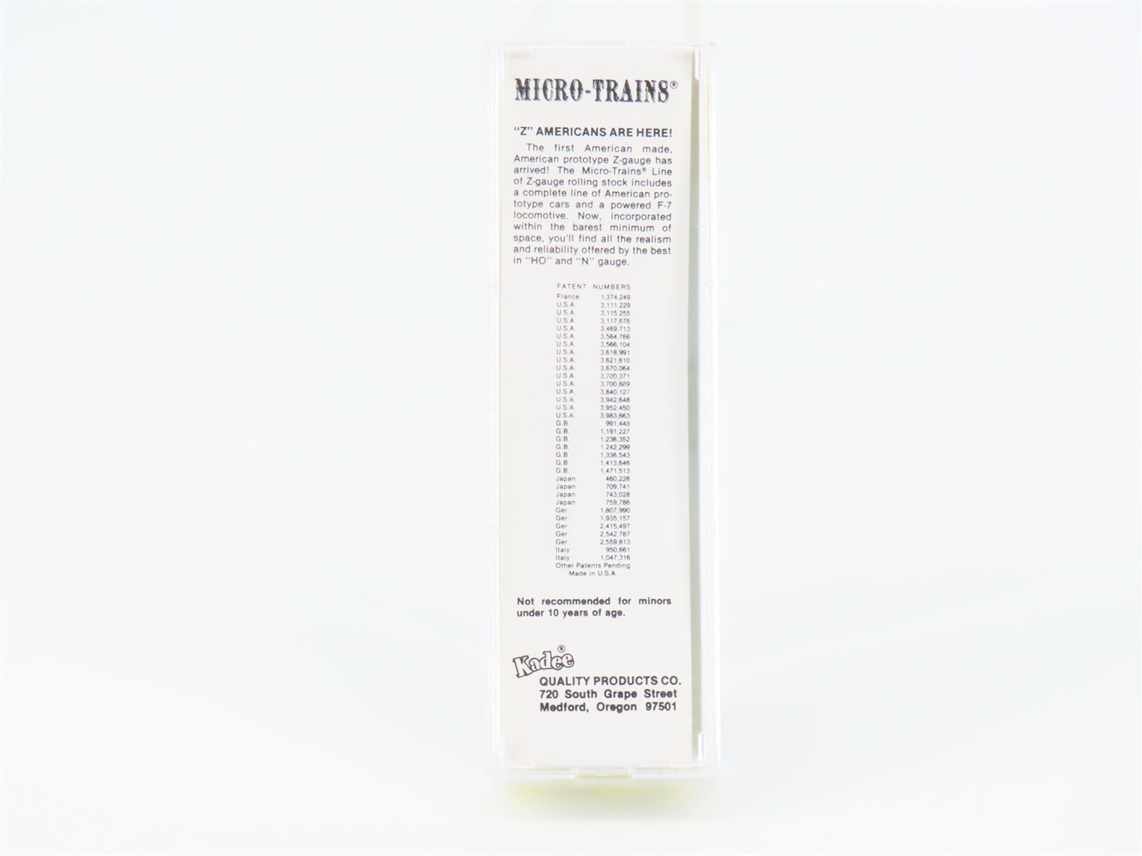 Z Kadee Micro-Trains MTL 13504-2 C&O Chesapeake & Ohio Progress Box Car #21422