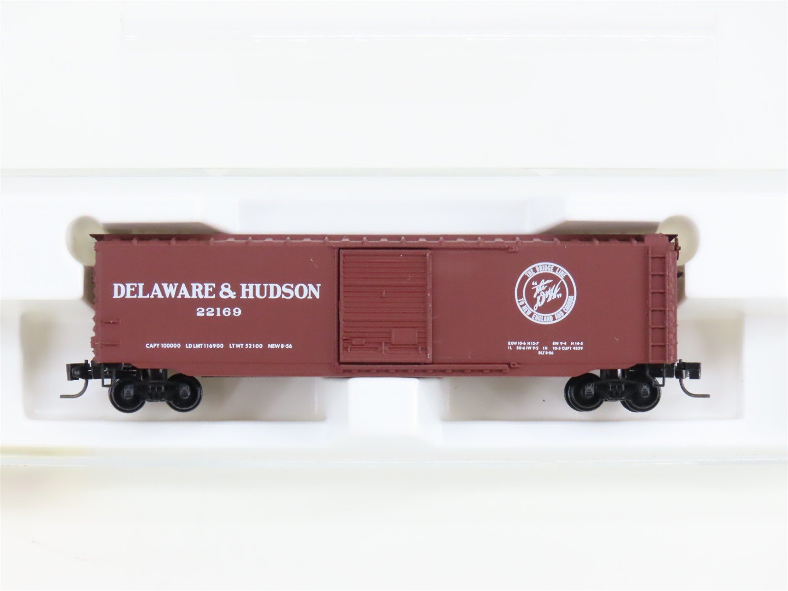 Z Scale Kadee Micro-Trains MTL 13503-2 D&H "The Bridge Line" 50' Box Car #22169