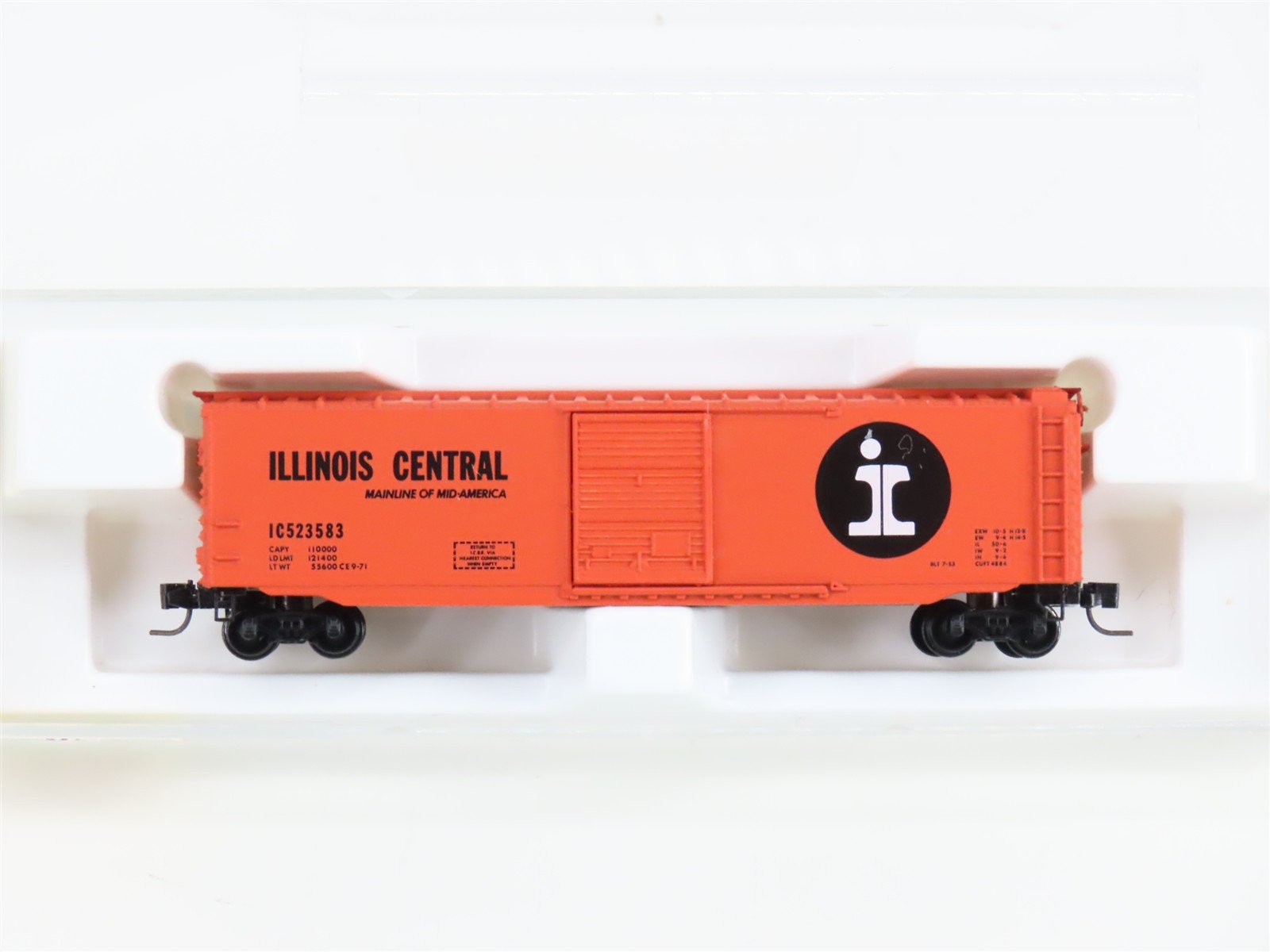 Z Scale Kadee Micro-Trains MTL 13502-2 IC Illinois Central 50' Box Car #523583