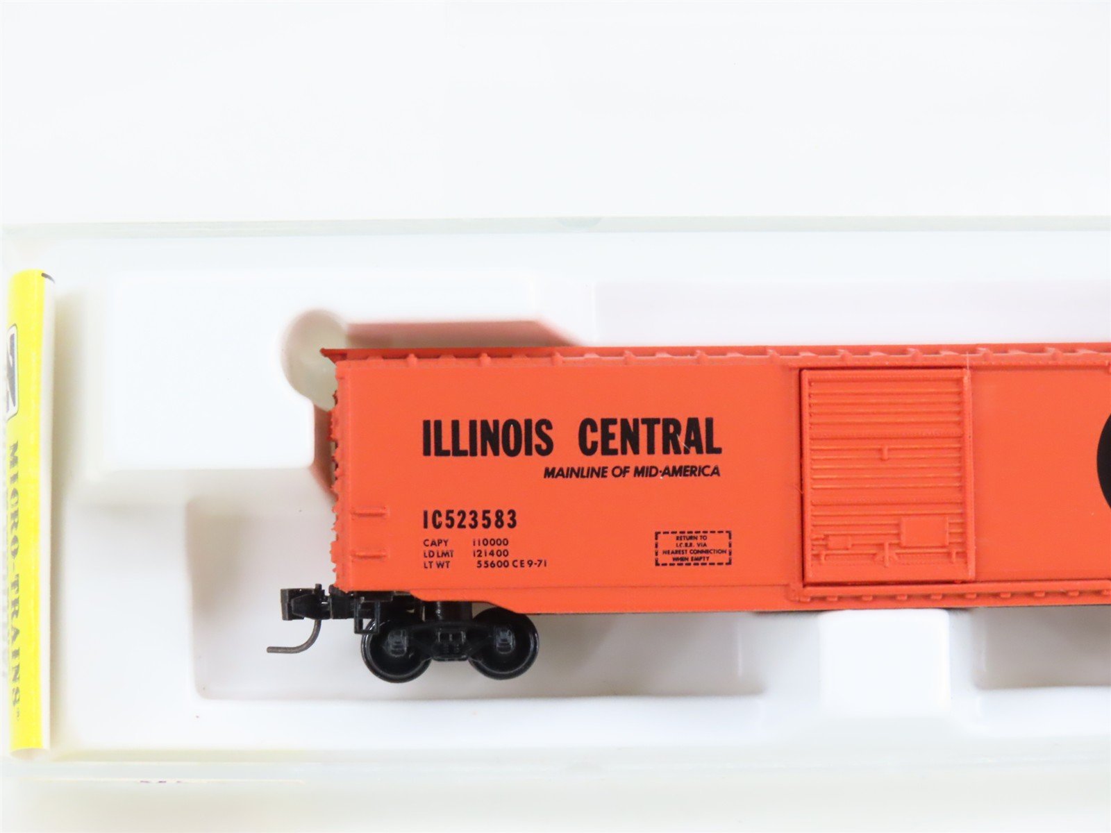 Z Scale Kadee Micro-Trains MTL 13502-2 IC Illinois Central 50' Box Car #523583