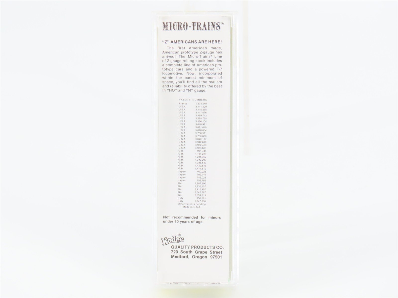 Z Scale Kadee Micro-Trains MTL 13508-2 ACL Atlantic Coast Line 50' Boxcar #31598