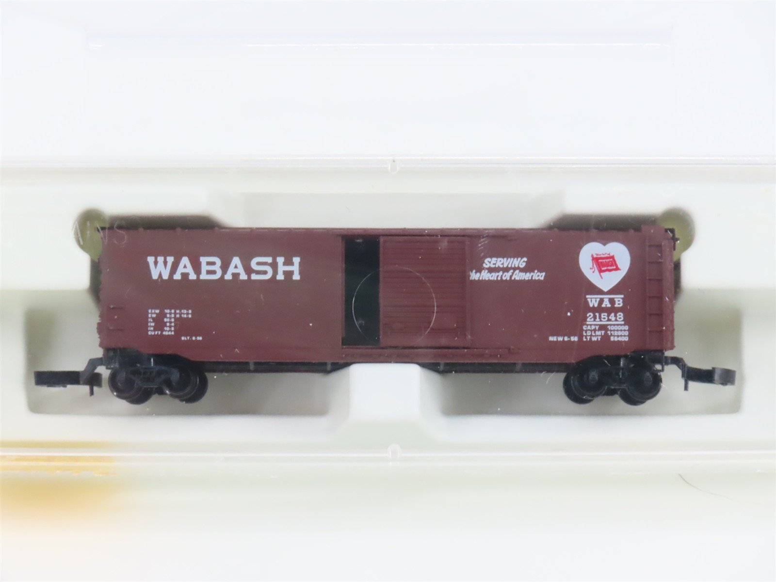 Z Scale Kadee Micro-Trains 13512 WAB Wabash "Heart" Box Car #21548 - SEALED