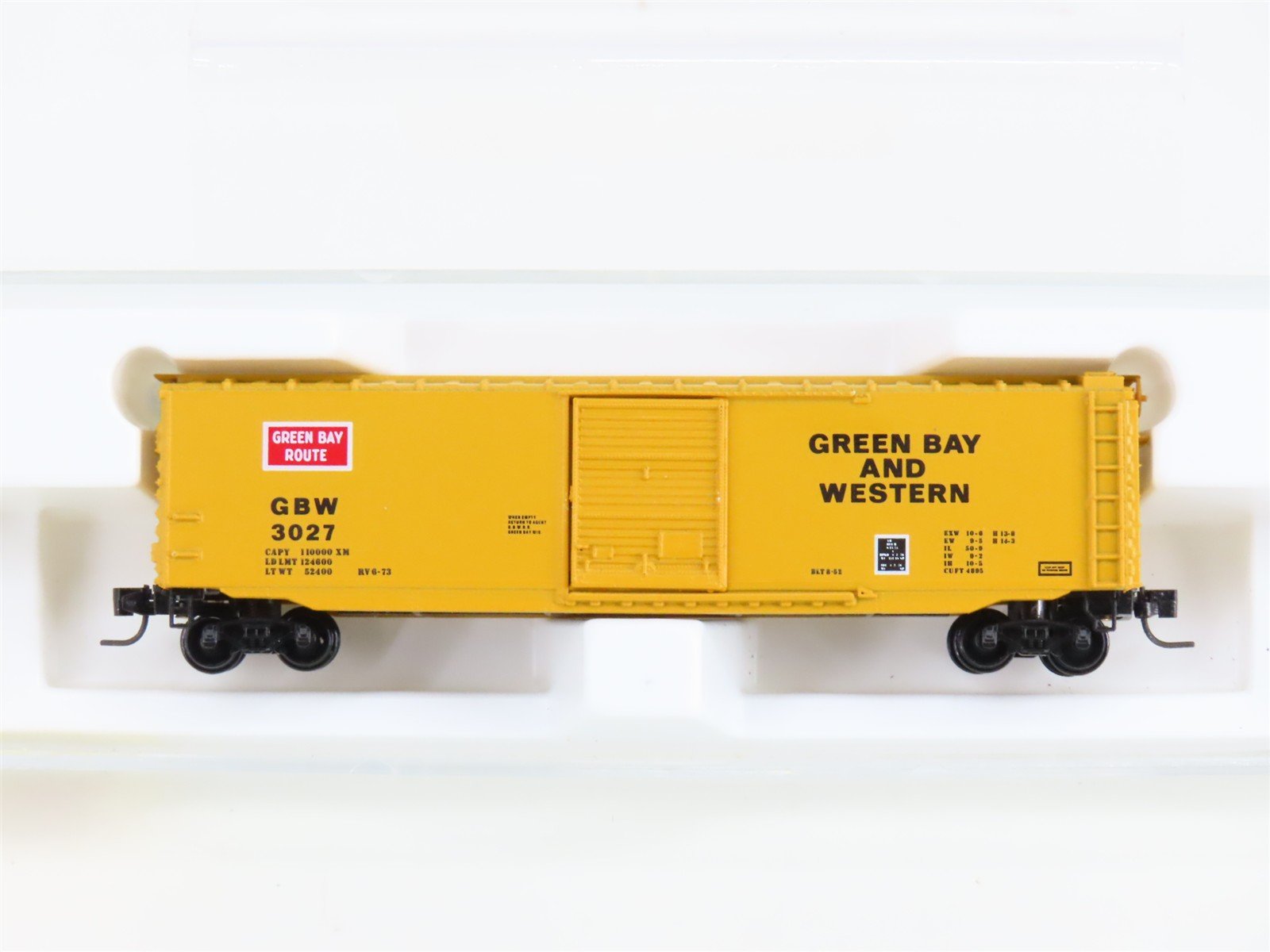Z Scale Kadee Micro-Trains MTL 13510-2 GBW Green Bay Route 50' Box Car #3027