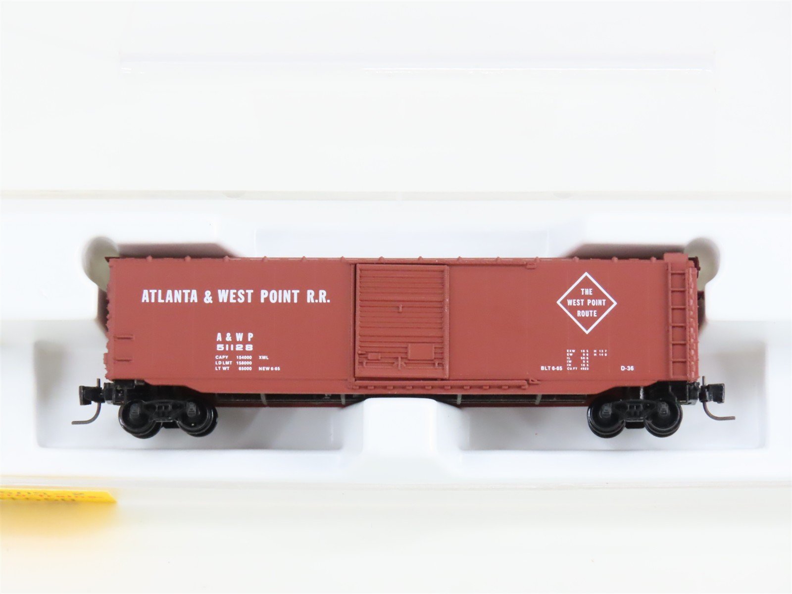 Z Scale Micro-Trains MTL 13509-2 A&WP West Point Route 50' Box Car #51128
