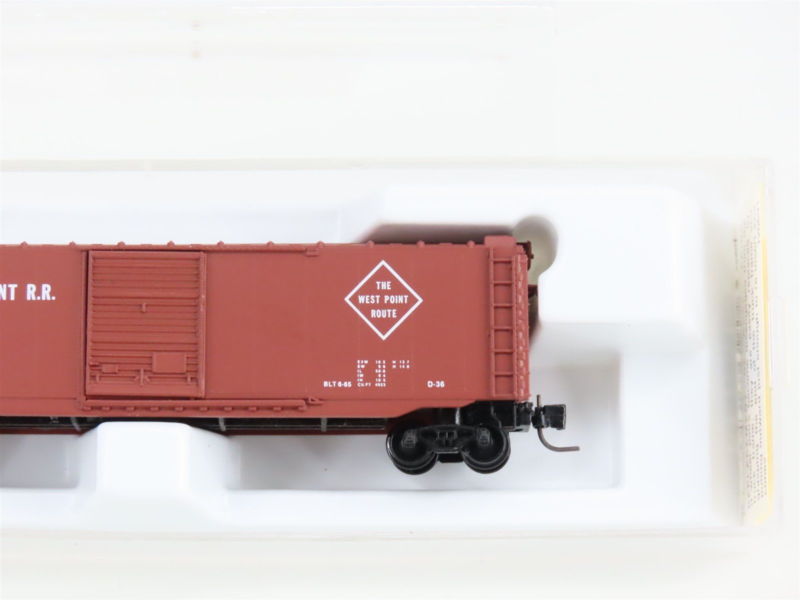 Z Scale Micro-Trains MTL 13509-2 A&WP West Point Route 50' Box Car #51128