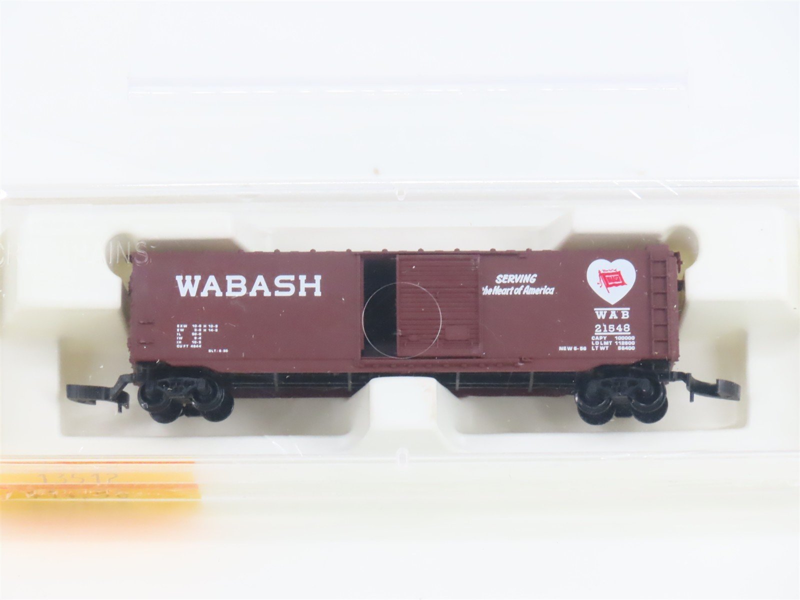 Z Scale Kadee Micro-Trains MTL 13512 WAB Wabash "Heart" Box Car #21548 - SEALED