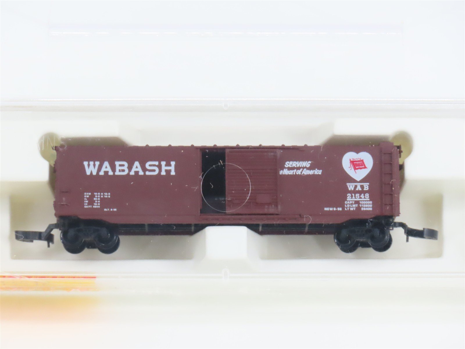 Z Scale Kadee Micro-Trains MTL 13512 WAB Wabash "Heart" Box Car #21548 - SEALED