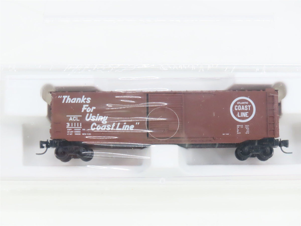 Z Scale Micro-Trains MTL 13511-2 ACL Atlantic Coast Line 50&#39; Boxcar 31111 SEALED