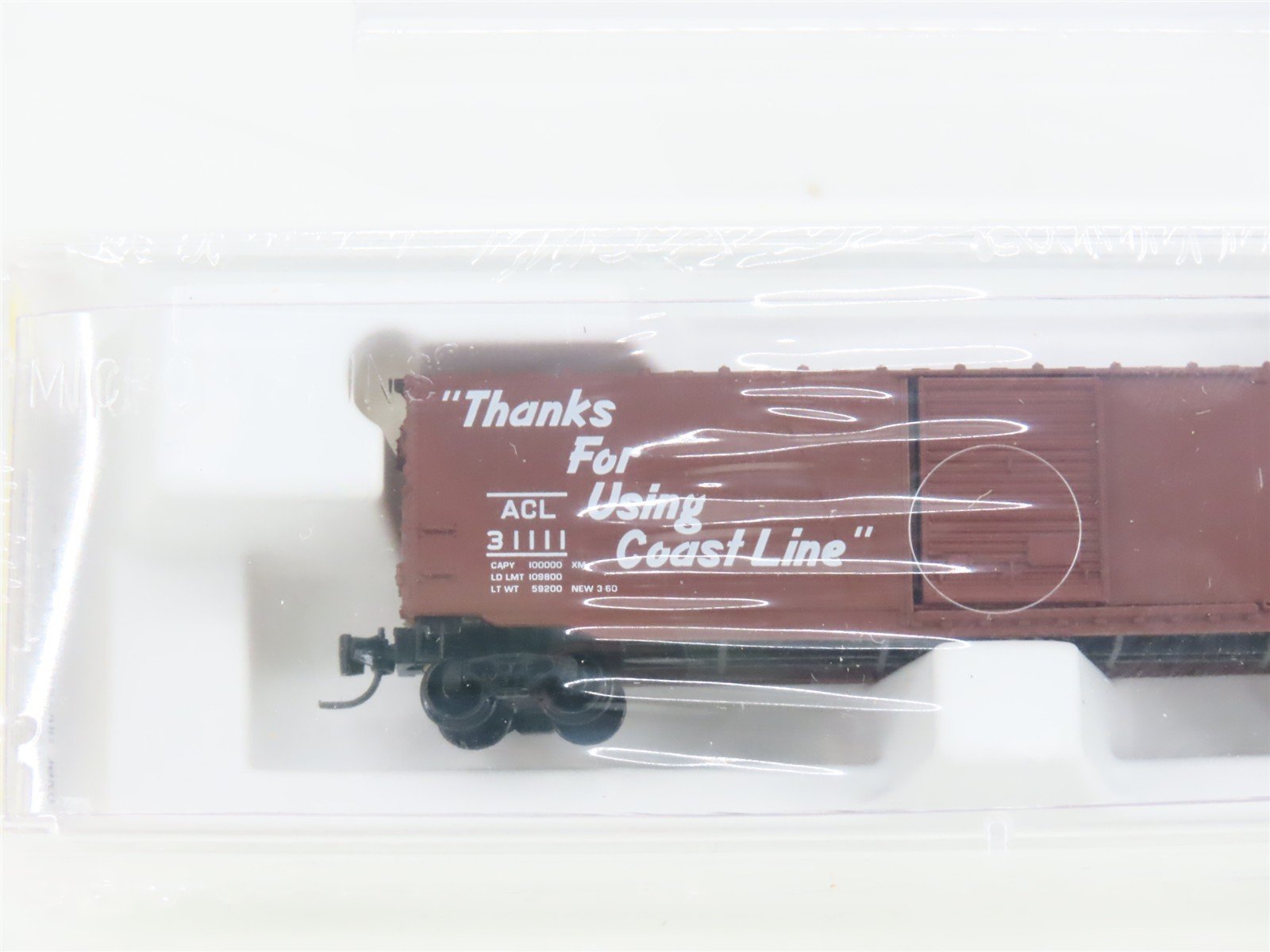 Z Scale Micro-Trains MTL 13511-2 ACL Atlantic Coast Line 50' Boxcar 31111 SEALED