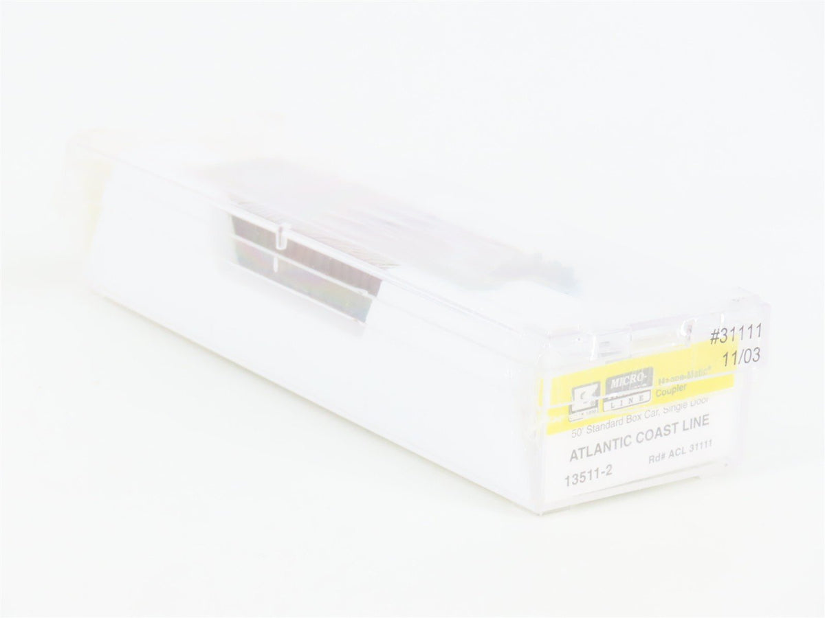 Z Scale Micro-Trains MTL 13511-2 ACL Atlantic Coast Line 50&#39; Boxcar 31111 SEALED