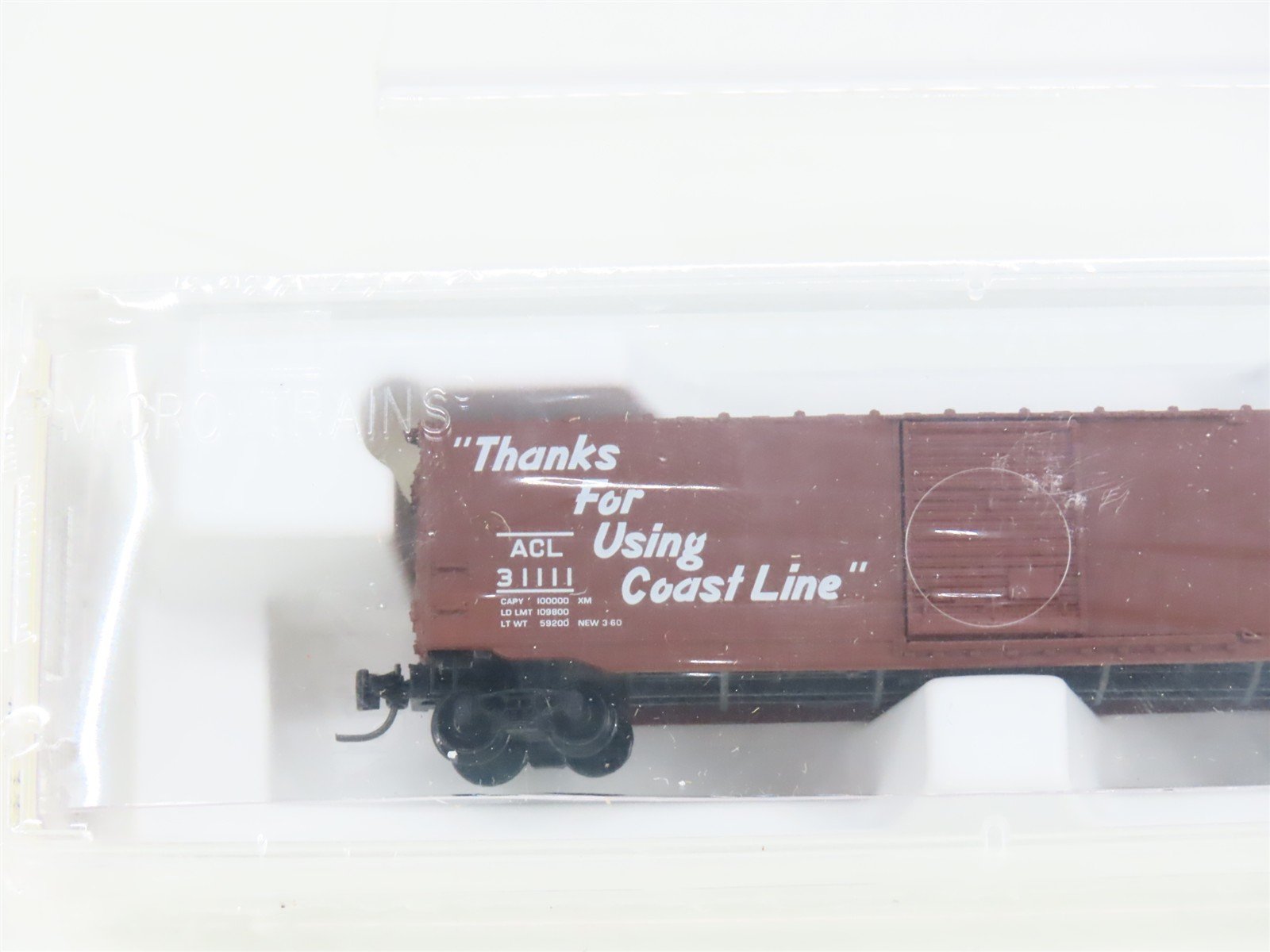 Z Scale Micro-Trains MTL 13511-2 ACL Atlantic Coast Line 50' Boxcar 31111 SEALED