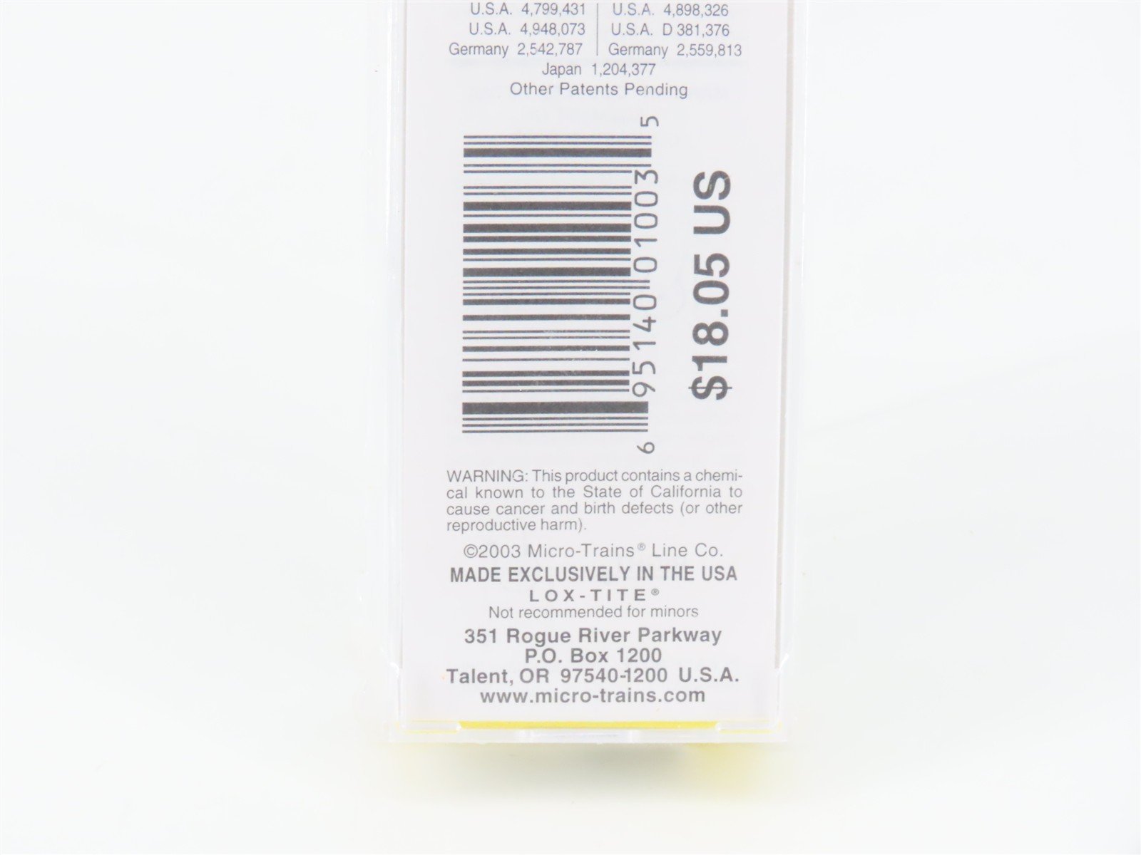 Z Scale Micro-Trains MTL 13511-2 ACL Atlantic Coast Line 50' Boxcar 31111 SEALED